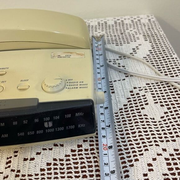 Vintage GE Landline Telephone and FM/AM Clock Radio Alarm Combo | phone - Picture 9 of 9